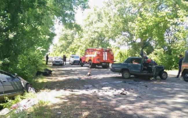 В Николаевской обл. при лобовом столкновении автомобилей погибло 2 человека