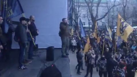 В Черкассах произошли столкновения между Нацкорпусом и правоохранителями