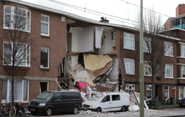 В Гааге при взрыве обрушилось несколько жилых домов
