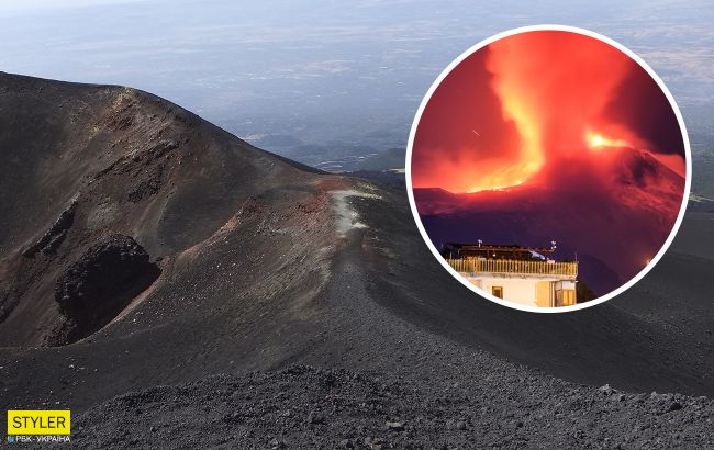 На Сицилії прокинувся вулкан Етна: лава вистрілювала в небо на кілька сотень метрів