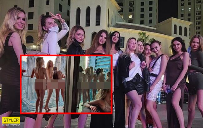 З'явилися нові фото українок, які позували оголеними в Дубаї на балконі