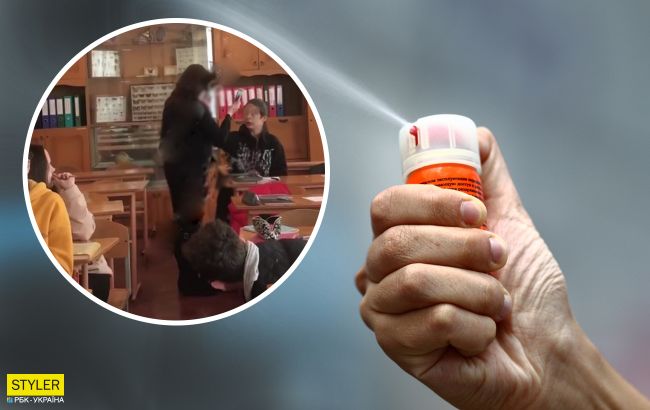 В Одесі восьмикласник забризкав з балончика вчительку під час уроку: відео інциденту