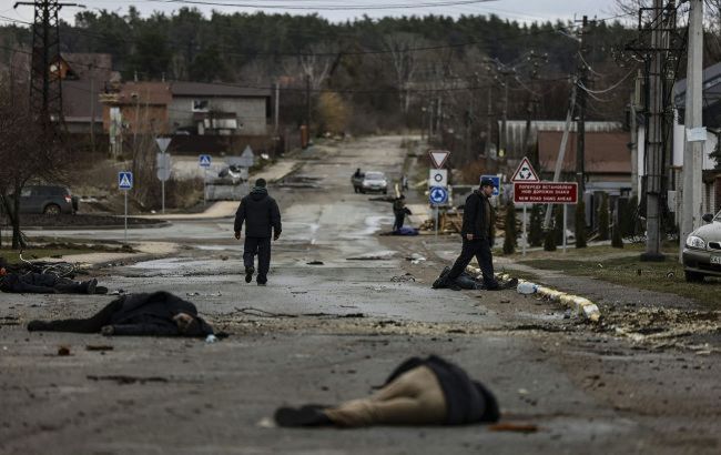 Появилось видео-доказательство, что мирные жители в Буче были убиты, когда в городе стояли войска РФ, - Медуза