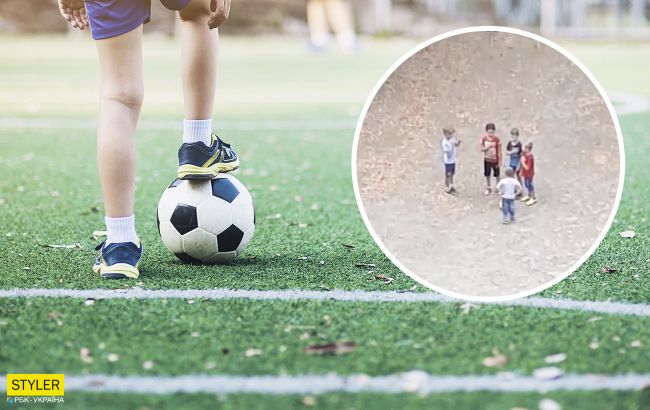 В Киеве маленькие футболисты спели гимн Украины и растрогали сеть (видео)