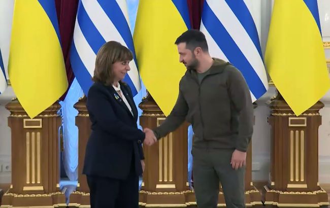 Зеленський провів зустріч з президентом Греції у Києві