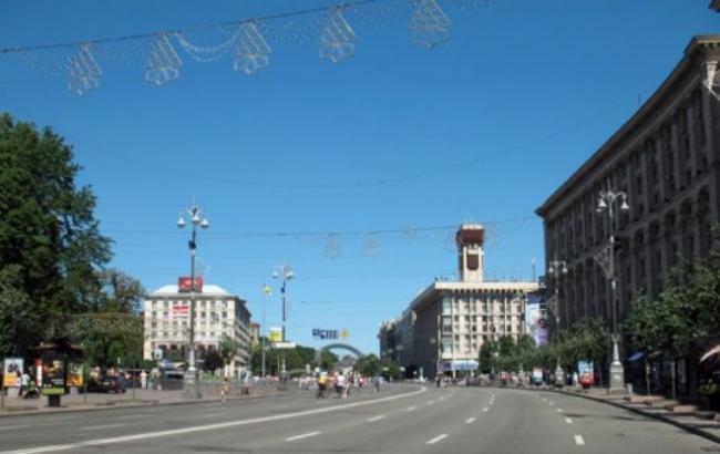 В Києві сьогодні перекриють рух по вул. Хрещатик
