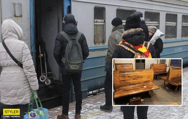 "Это так "Укрзализныця" заботится о пассажирах?" В сети показали "мусорную" электричку