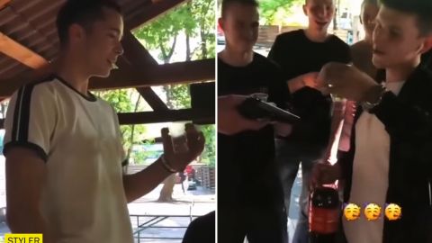 У мережі спливло відео з Колею Харківським. Дивіться, як він п'є горілку і дарує пістолет другу