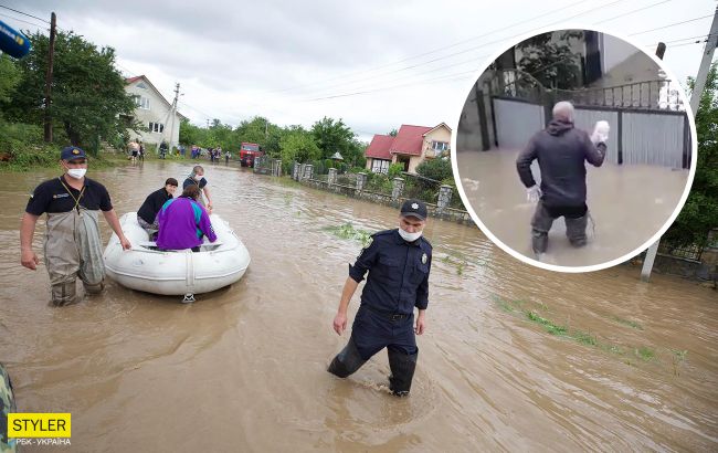 Потоп на Прикарпатье: люди не могут выйти даже за хлебом (фото)