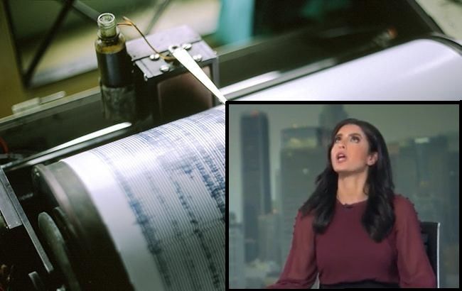 Мощное землетрясение в США "загнало" ведущих новостей под стол в прямом эфире (видео)