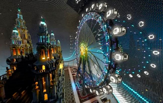 NVIDIA выпустила самую большую новогоднюю карту для Minecraft. Площадью более 15 гектаров