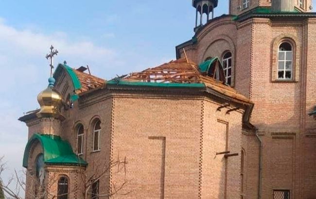 Оккупанты обстреляли церковь в Северодонецке в Вербное воскресенье