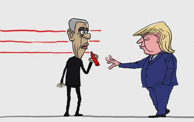 Художник показав різницю між Обамою і Трампом