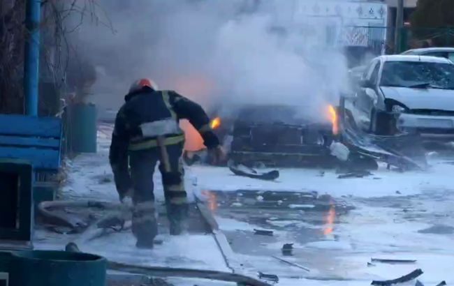 В Энергодаре утром взорвали автомобиль местного коллаборанта (видео)