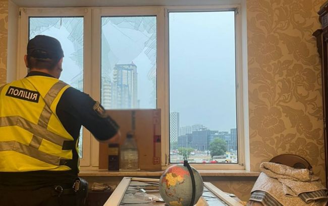 Как выглядит поврежденная многоэтажка в Киеве после атаки (видео)