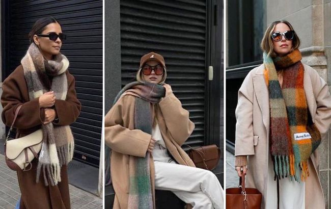 Самый модный шарф сезона: стилист показала, как правильно носить культовый аксессуар