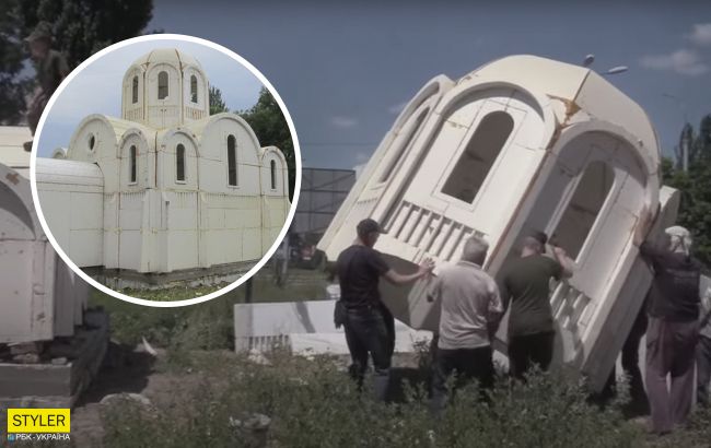 В Херсоне строят храм из пенопласта: используют современную технологию