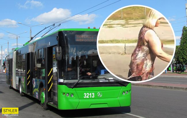 В Харькове пассажирка отказались платить за проезд, потому что она "несчастная женщина" (видео)