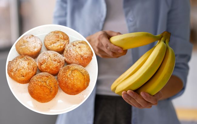 Бананові кекси за 25 хвилин, які з'їдяться на "раз-два"