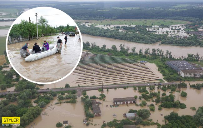 Захід України сильно затопило: у мережі показали масштаби стихійного лиха