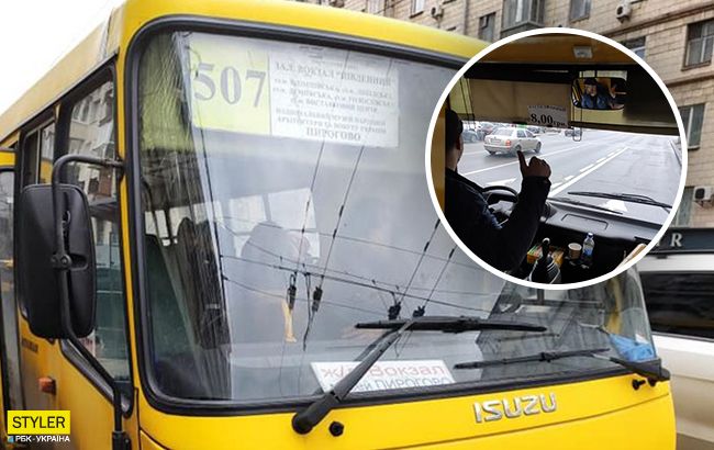 В Киеве маршрутчик поехал с зажатой дверью девочкой, чтобы обогнать троллейбус "конкурента"