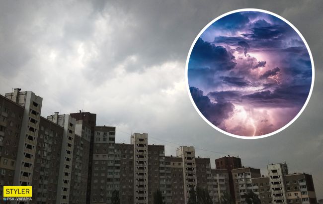 Киев накрыла мощная буря и залило ливнями: фото и видео грозовой стихии