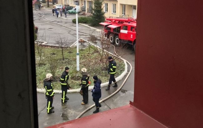 В Киеве горел психдиспансер. Пациентов спасли