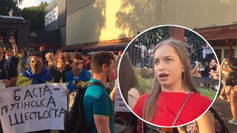 "Чорнорота" фанатка Басти влаштувала істерику і "прославилася" на всю Україну (відео)