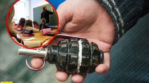 В Киеве школьник бросил гранату в классе и снял это на видео