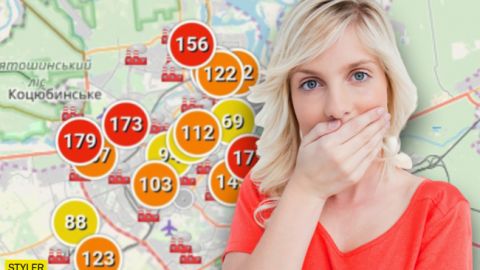 Де в Україні найбрудніше повітря (карта)