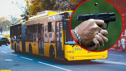 В Киеве в троллейбусе мужчина открыл огонь по пассажирам: подробности инцидента