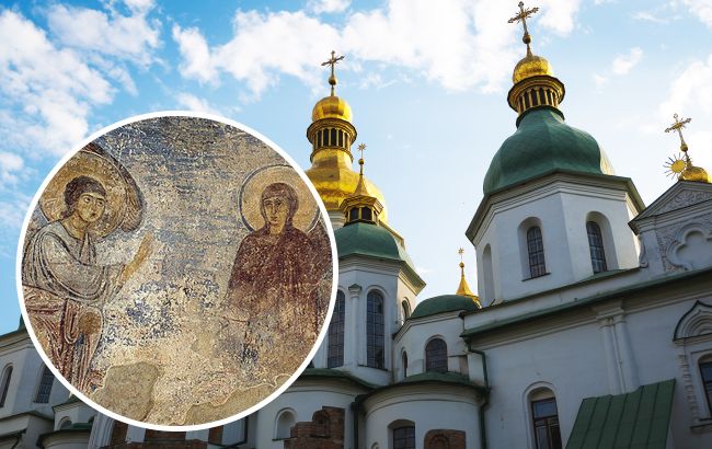 Показали самое древнее в Украине изображение Благовещения. Этой фреске 1000 лет (фото)
