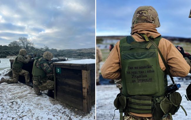 Зі зброєю та під снігом: з'явилися фото з навчань українських військових у Північній Англії