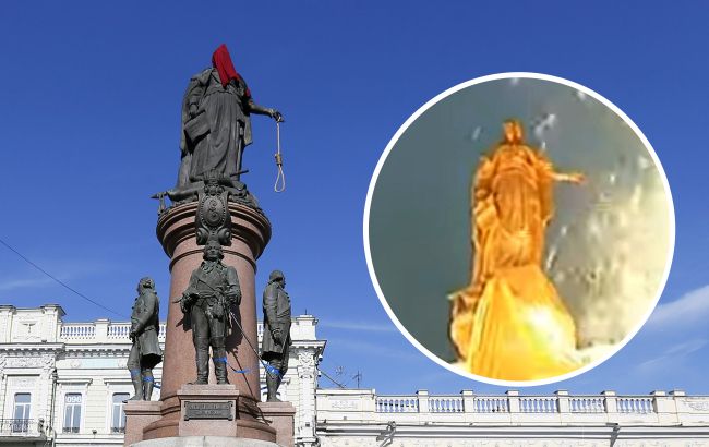 "Він має лежати на дні Чорного моря": дивіться архівне відео, як ставили пам'ятник Катерині II в Одесі