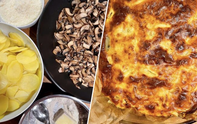 Идеальный вариант для сытного ужина: картофельная запеканка с грибами от одесского повара