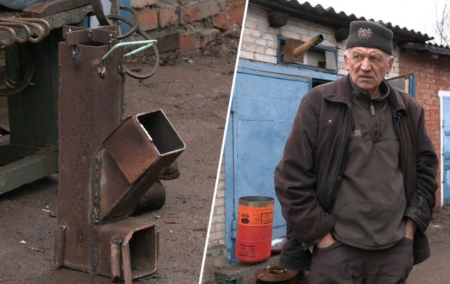 Ветеран АТО, якого не взяли на фронт через вік, виготовляє пічки для військових