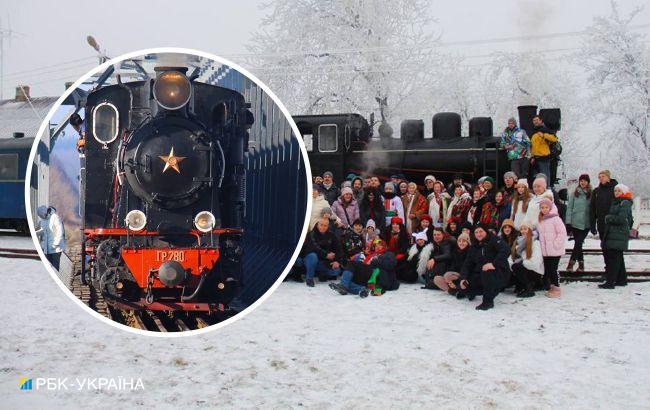 Краєвиди зимового Поділля. Українців запрошують у ретро-тур зі старовинним паровозом