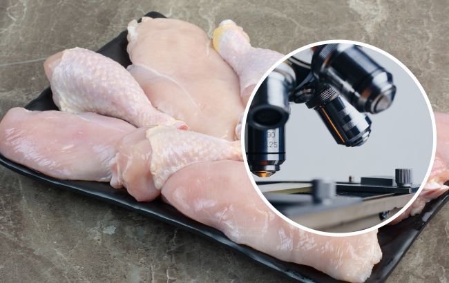 Під мікроскопом. Українцям показали, що живе на поверхні магазинної курятини (відео)