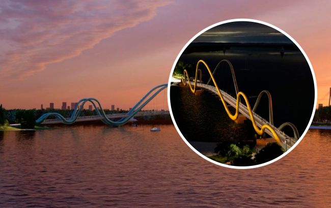 У Києві обіцяють скоро добудувати унікальний міст-хвилю з "Азовсталі" (фото)