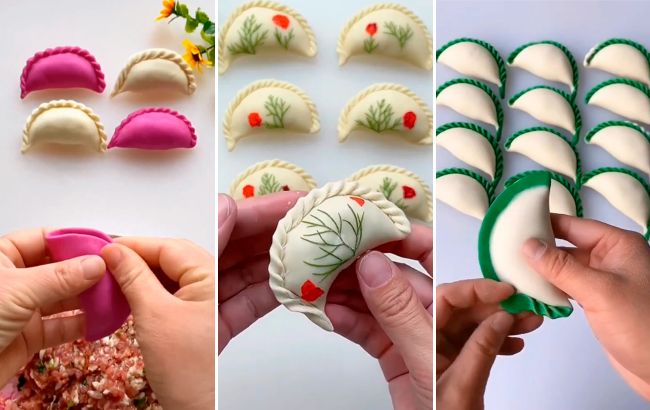 С узором и цветными краями: 3 крутые идеи для вареников, которые должна знать каждая хозяйка (видео)