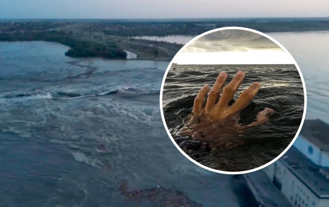 "Сидим на деревьях": российские оккупанты тонут из-за подрыва Каховской ГЭС