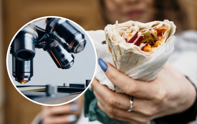 Експерт перевірив вокзальну шаурму на мікроби. Дивіться, що він знайшов під мікроскопом