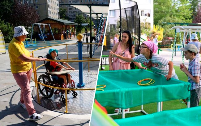 У Львові збудували унікальний парк розваг для дітей з інвалідністю: як він виглядає