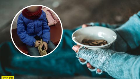В Днепре больная девочка после школы просила на улице деньги себе на лекарства