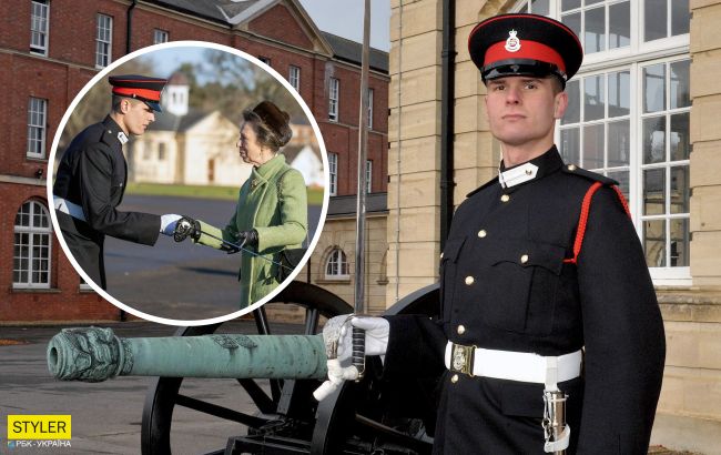 Українець став найкращим іноземним студентом військової академії Британії: його нагородила принцеса Анна