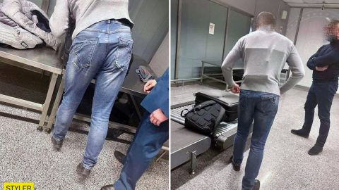 В "Борисполе" поймали изобретательного украинца, который примотал Iphone к себе скотчем (фото)