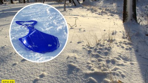 У Дніпрі чоловік з дитиною врізалися в дерево, катаючись на санках. Є жертви