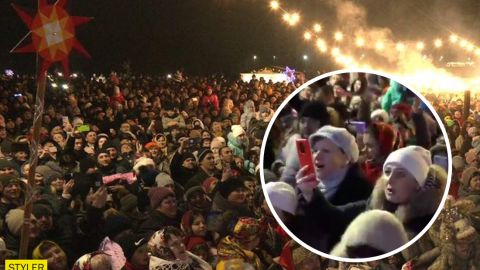 На Прикарпатті люди масово заколядували. Дивіться на відео, який рекорд вони встановили