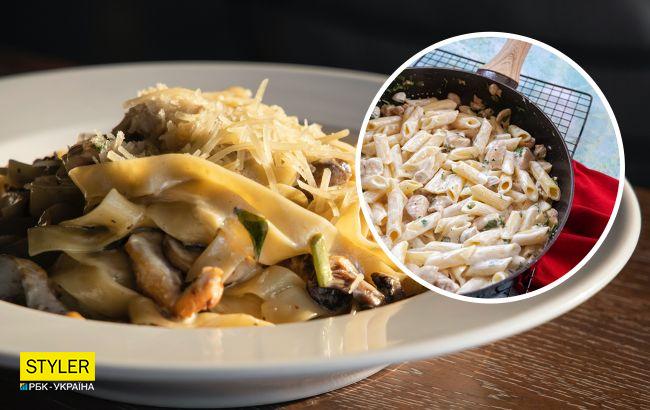 Готовим макароны с грибами и курицей в одной кастрюле: вкусный и быстрый способ