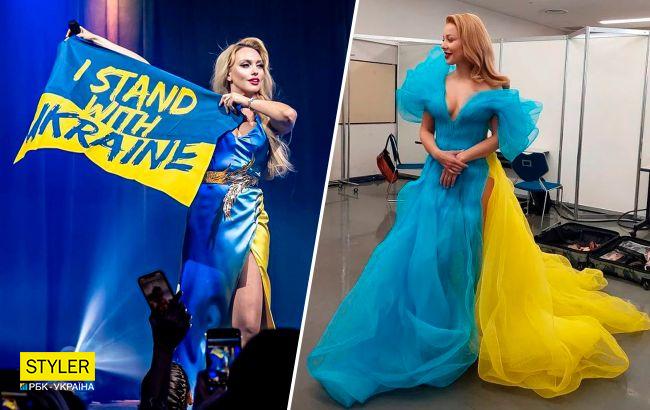 Синьо-жовті серця: неймовірні патріотичні сукні українських зірок, які зачаровують